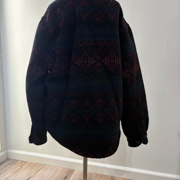 Jachs New York Men's Sherpa Line Wool Warm Multi-Color Black Jacket Large - Picture 3 of 7